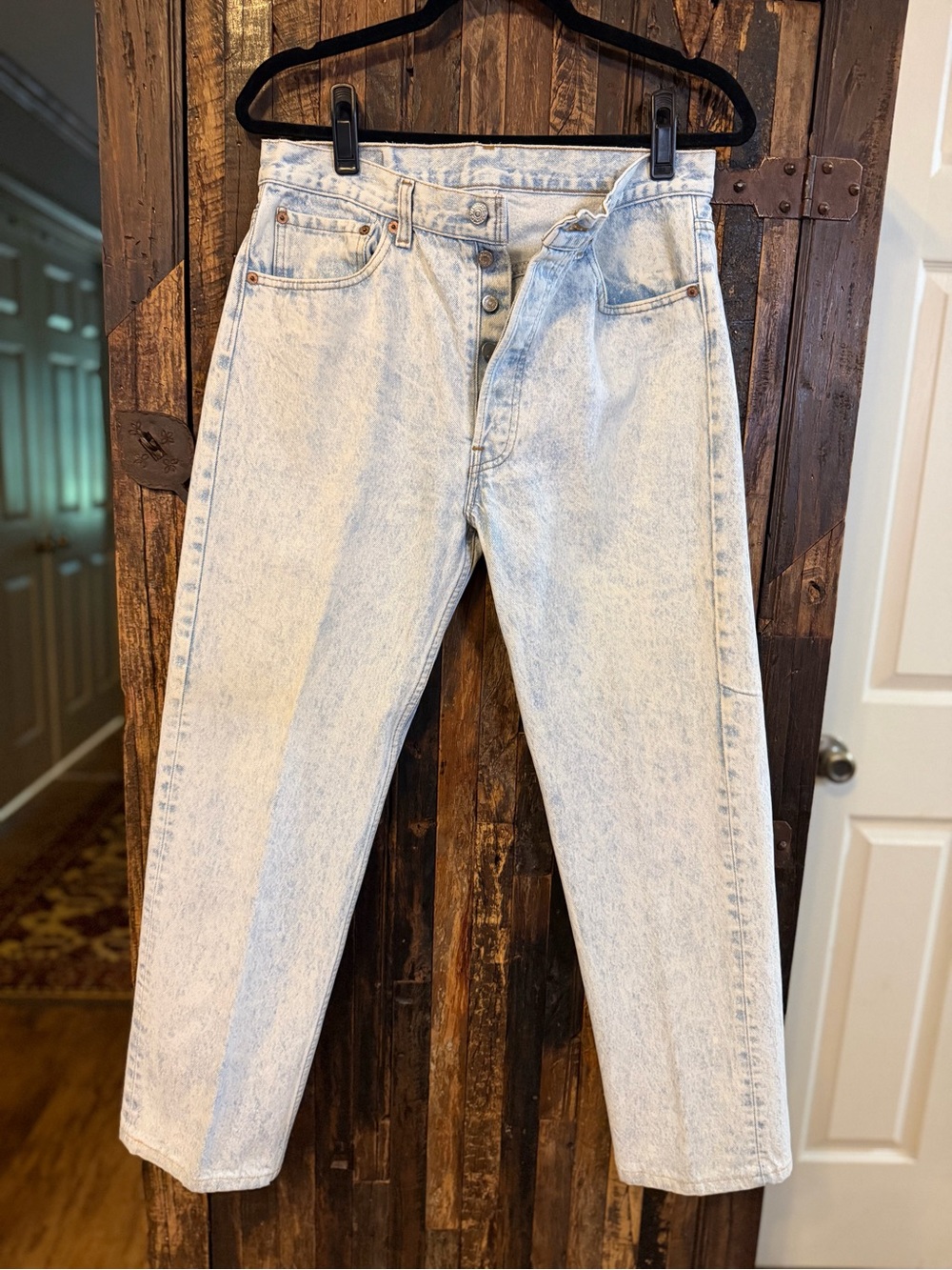 Vintage Rare Levi’s  501 XX Jeans 34x28 USA Made Acid Wash Button Fly 80s 90s